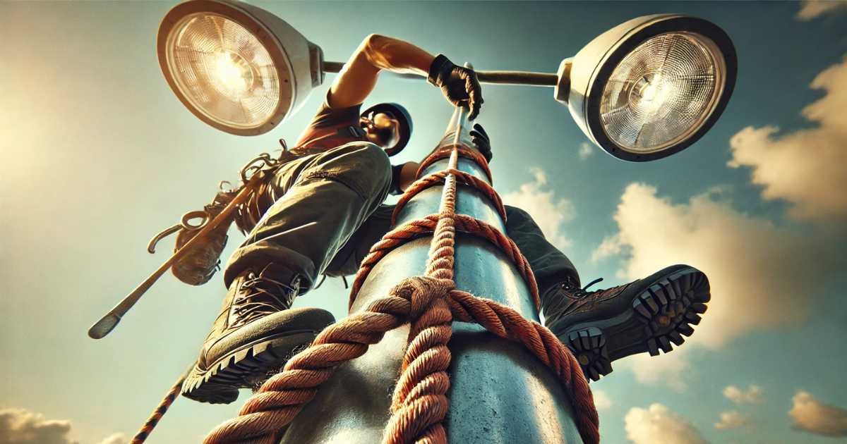 How to Climb a Metal Light Pole With Diy Tricks